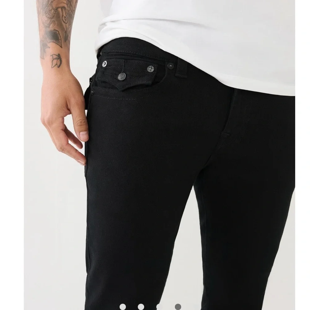 True Religion Rocco Skinny Black Jean 33